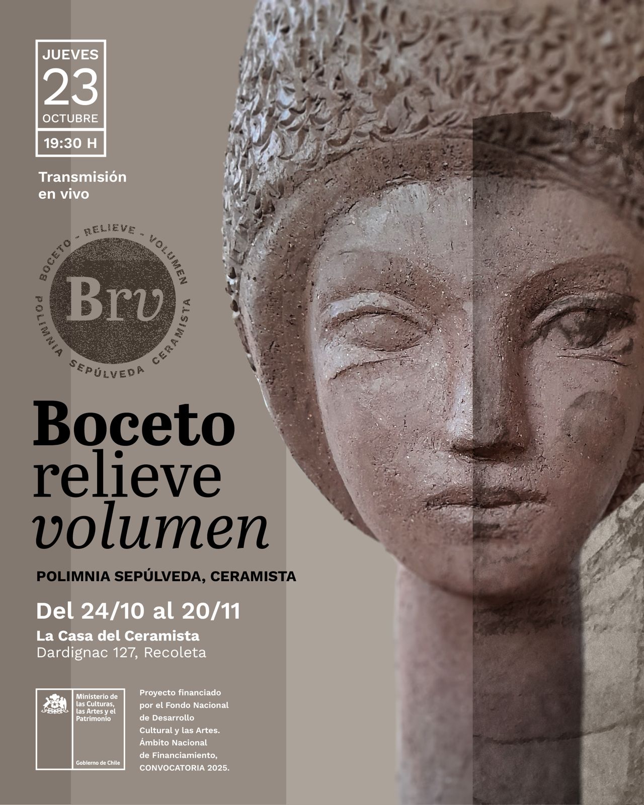 Boceto Relieve Volumen — Polimnia Sepúlveda M.